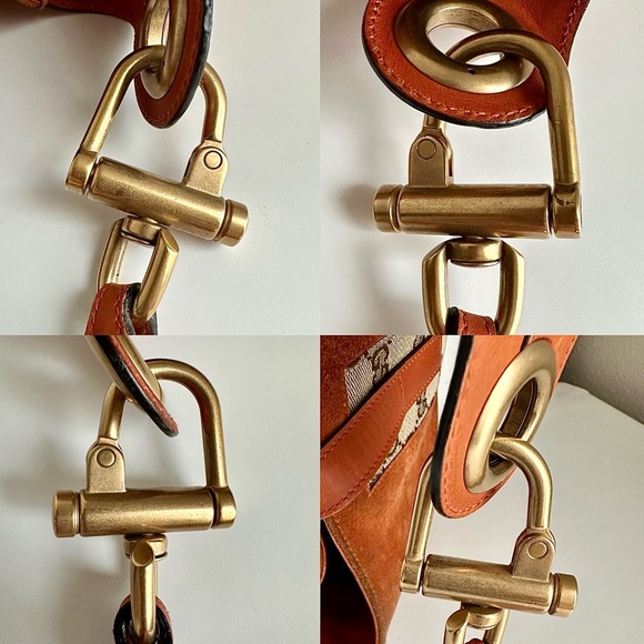 ✨GUCCI Suede Priston Lock Small Jackie O Hobo Shoulder Bag Burnt Orange - Picture 13 of 15